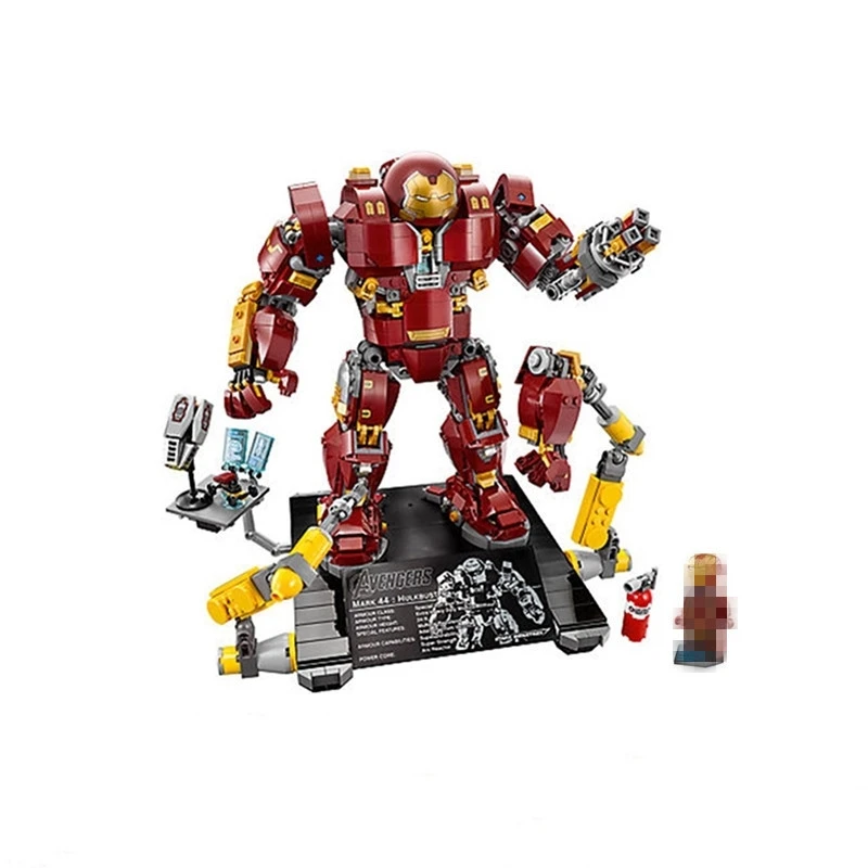 

07101 1527Pcs Super Genuine Hero Compatible with 76105 Iron Man Anti Hulk Mech Toy Building Bricks Blocks Model for boy