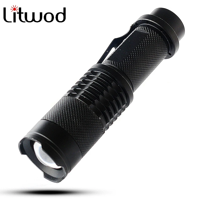 Litwod Z20 светодиодный светильник тактический флэш-светильник фонарь XML T6 Lanterna Zoomable 4000 люмен Zoomable светильник 18650 или AAA батарея