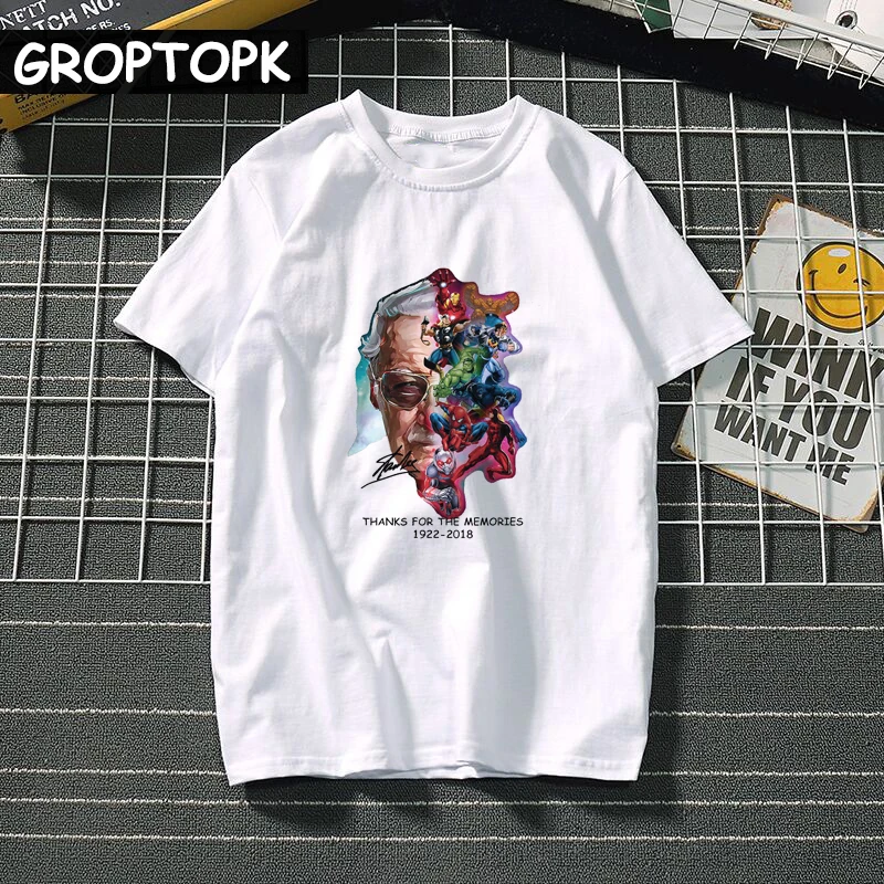 

Creative Avengers Endgame Man's T-shirt Harajuku Tops 1922-2018 T Shirt Romantic Cat Hack and Rose Cotton O-Neck Punk Tshirt