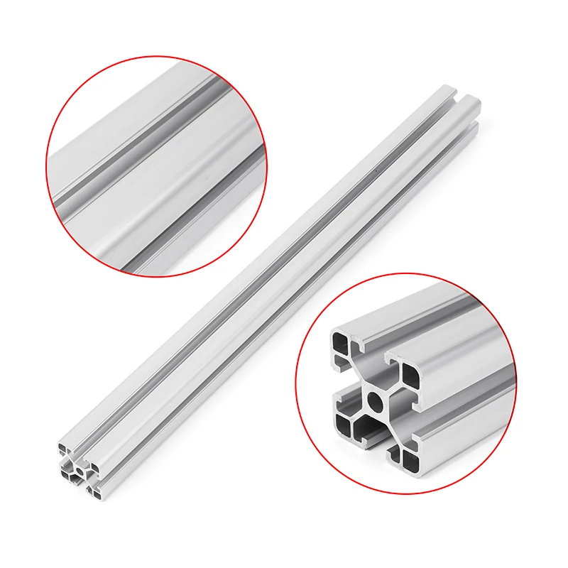 

Silver 500mm Length 3030 T-Slot Aluminum Profiles Extrusion Frame For DIY CNC 3D Printer Plasma Laser Stand Furniture