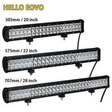 Hello eovo 4D 5D 28 дюймов 300 Вт светодиодные панели для работы индикаторы для вождения Offroad Лодка автомобиль тягач 4×4 внедорожник ATV 12 В 24 В