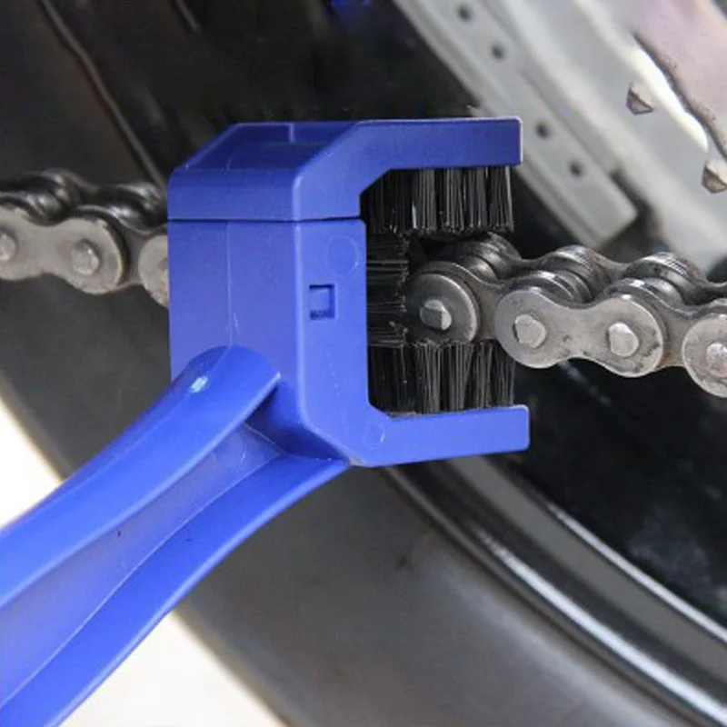 

Motorcycle Bike Chain Maintenance Cleaning Brush Cycle Brake Remover For Honda Yamaha KTM Kawasaki For Suzuki BMW ATV Blue Tools