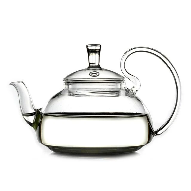 1 комплект,, набор чайников 21fl. oz, 600 мл, термостойкий стеклянный чайник с высокой ручкой+ 6x двухстенные чашки OS 1135