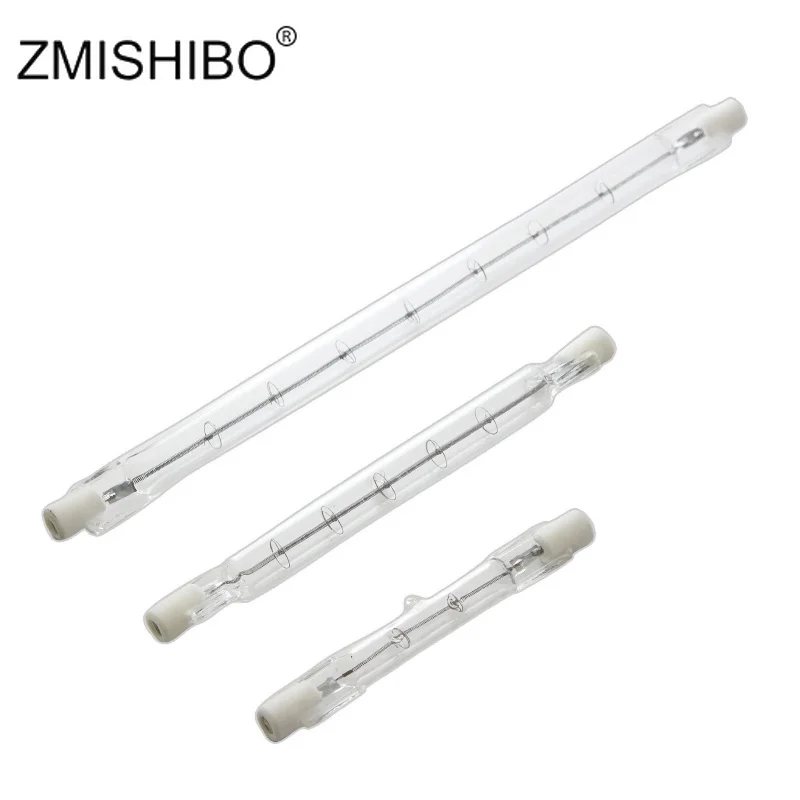 ZMISHIBO R7S Halogen Bulb 220V 230V Dimmable Glass Tube Lamp Tungsten