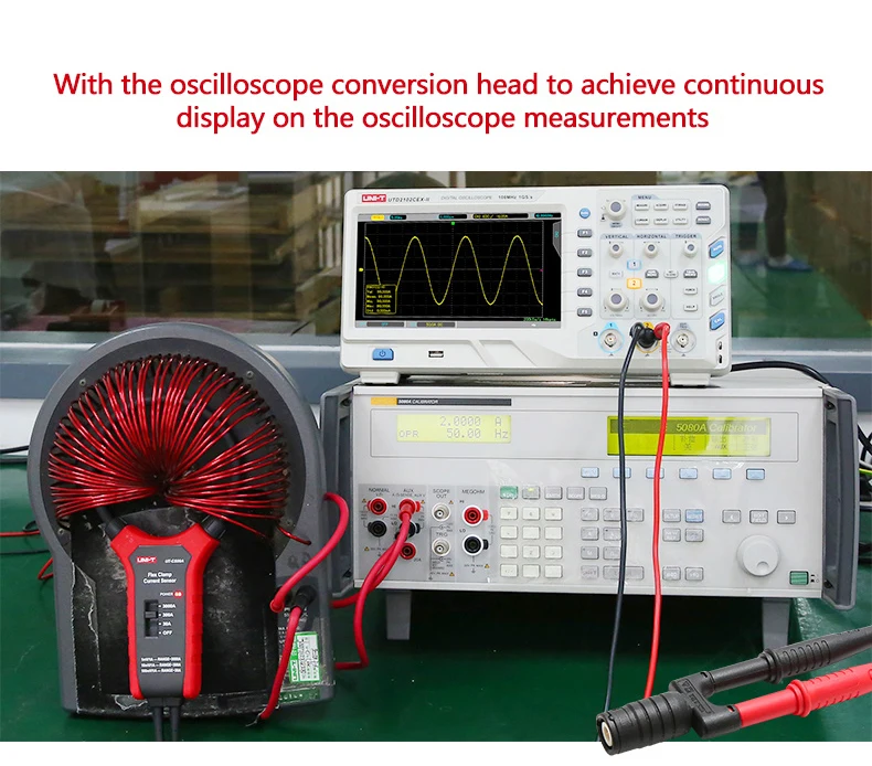 Uni-t UT-CS09A гибкий датчик зажима высокотоковый гибкий датчик 1.5A~ 3000A высокая гибкая AC Ток осциллограф зонд тест