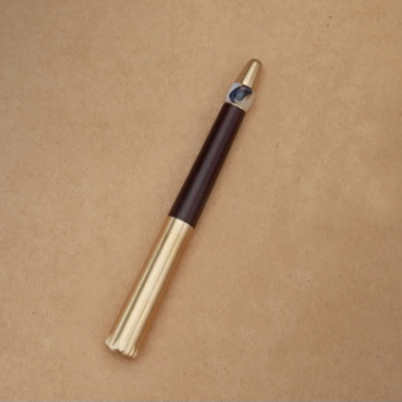 Делюкс ручной работы эбенового дерева латунь Агат авторучка подарок на день рождения ручка для письма