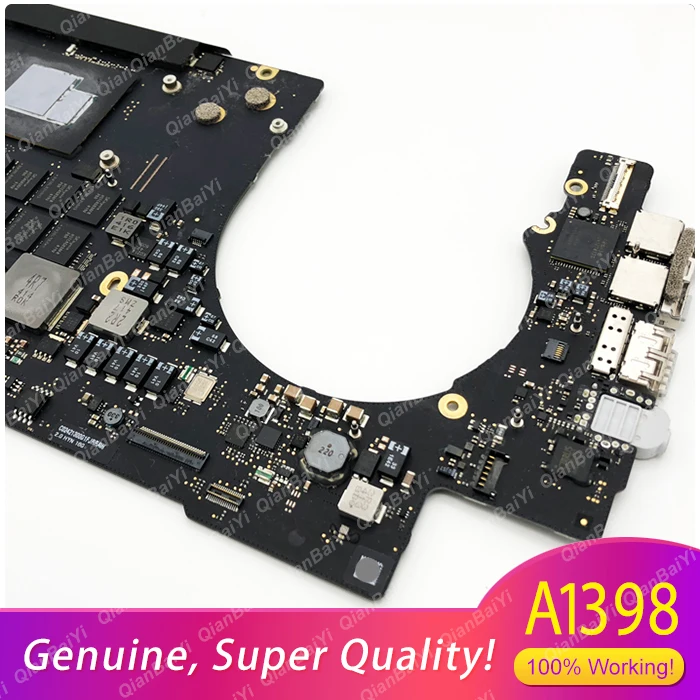 

100%Working A1398 logic Board For MacBook Pro 15" Mid 2015 MJLQ2LL 2.2GHz Core i7 (4th Gen, Quad-Core lntel lris) 16G 256G SSD
