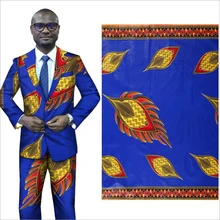 Me-dusa новая синяя народная африканская восковая штамповка ткань хлопок Hollandais воск платье костюм Ткань 6 ярдов/шт Высокое качество