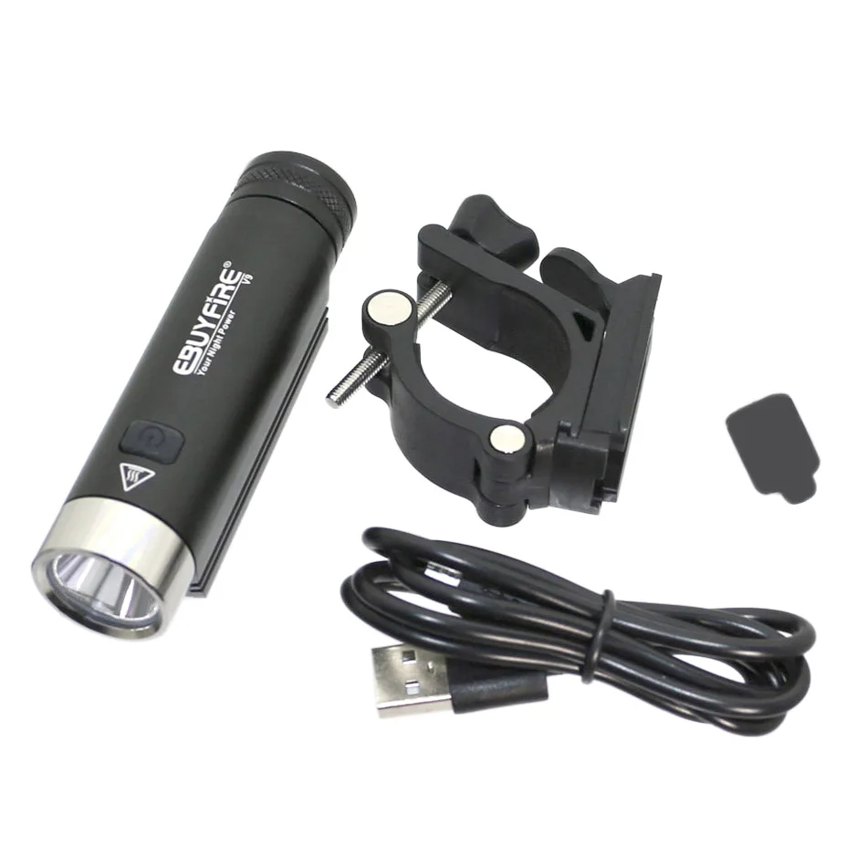 Clearance USB bike bicycle light L2 1000lm Rechareable lamp with Stainless steel Head Multifunctional waterproof outdoor USB light 4