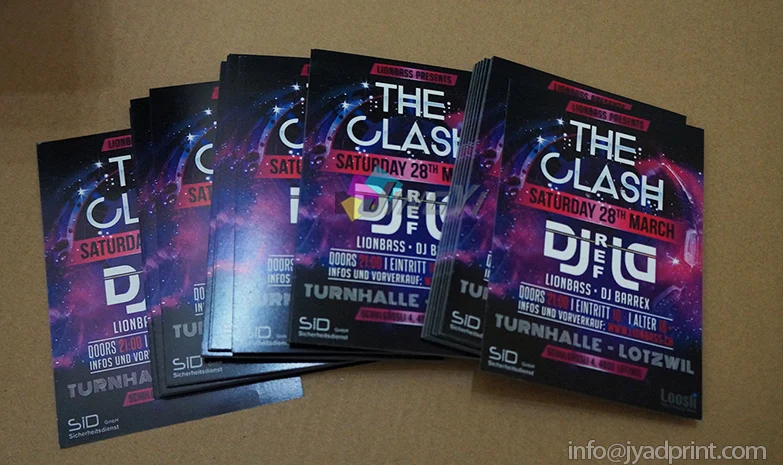 Custom Full Color Printing 157GSM Glossy Paper Poster A5 Leaflet
