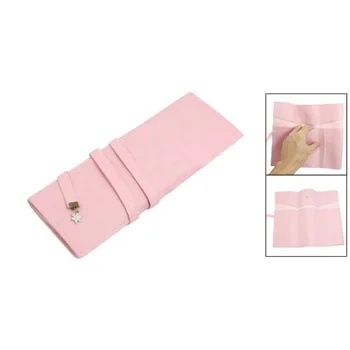 

Affordable Pink Faux Leather Cosmetic Pencil Pen Brush Holder Bag for Ladies