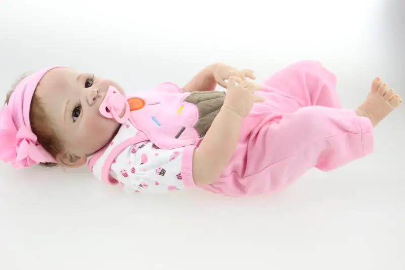 

Bebe 23 Inch/57cm full body silicone reborn dolls baby-reborn bonecas alive girls toys children