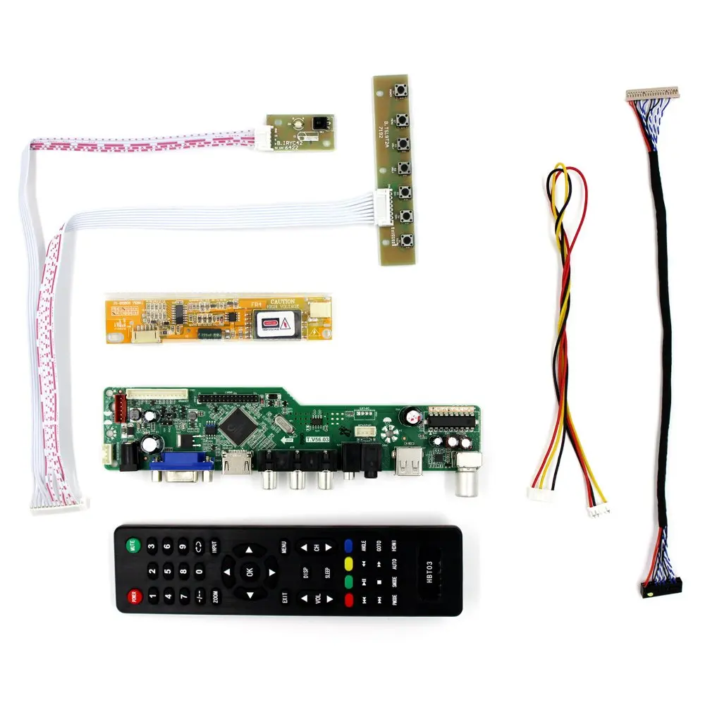 Kit for CLAA141XF01 TV+HDMI+VGA+USB LCD LED screen Controller Driver Board