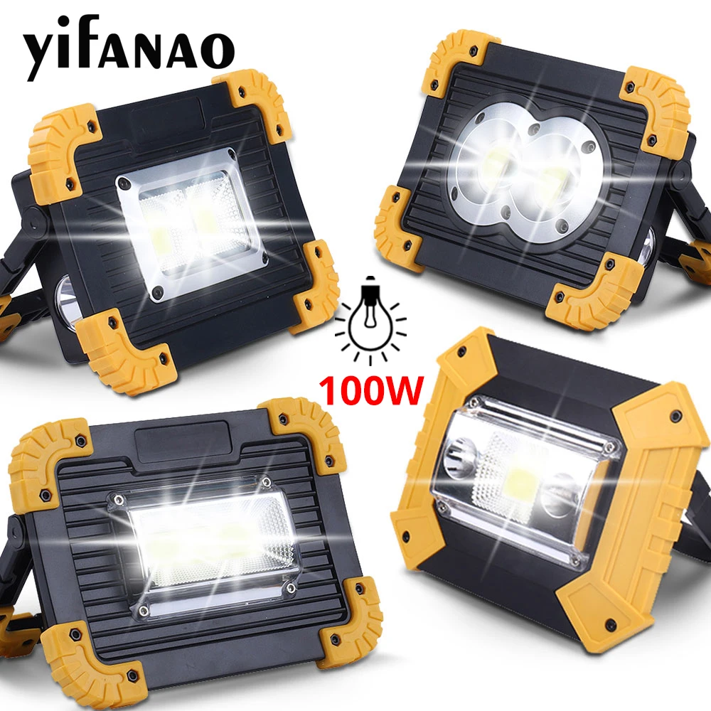 100W Led Портативный Точечный светильник 3000lm супер яркий светодиодный рабочий