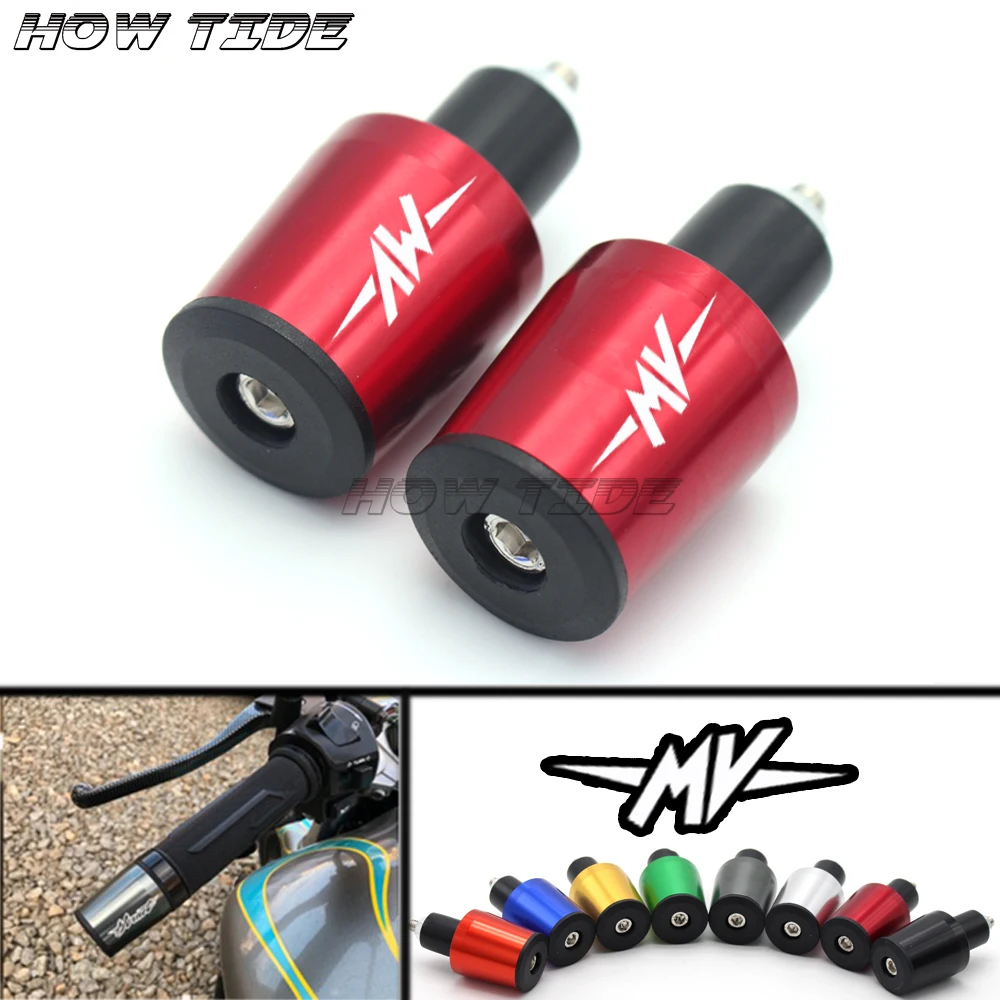 

Motorcycle Accessories 7/8'' 22MM Handlebar Grips Handle Bar Cap End Plugs For MV AGUSTA F4 750 1000 312 R 312RR 1078 F4R RACING