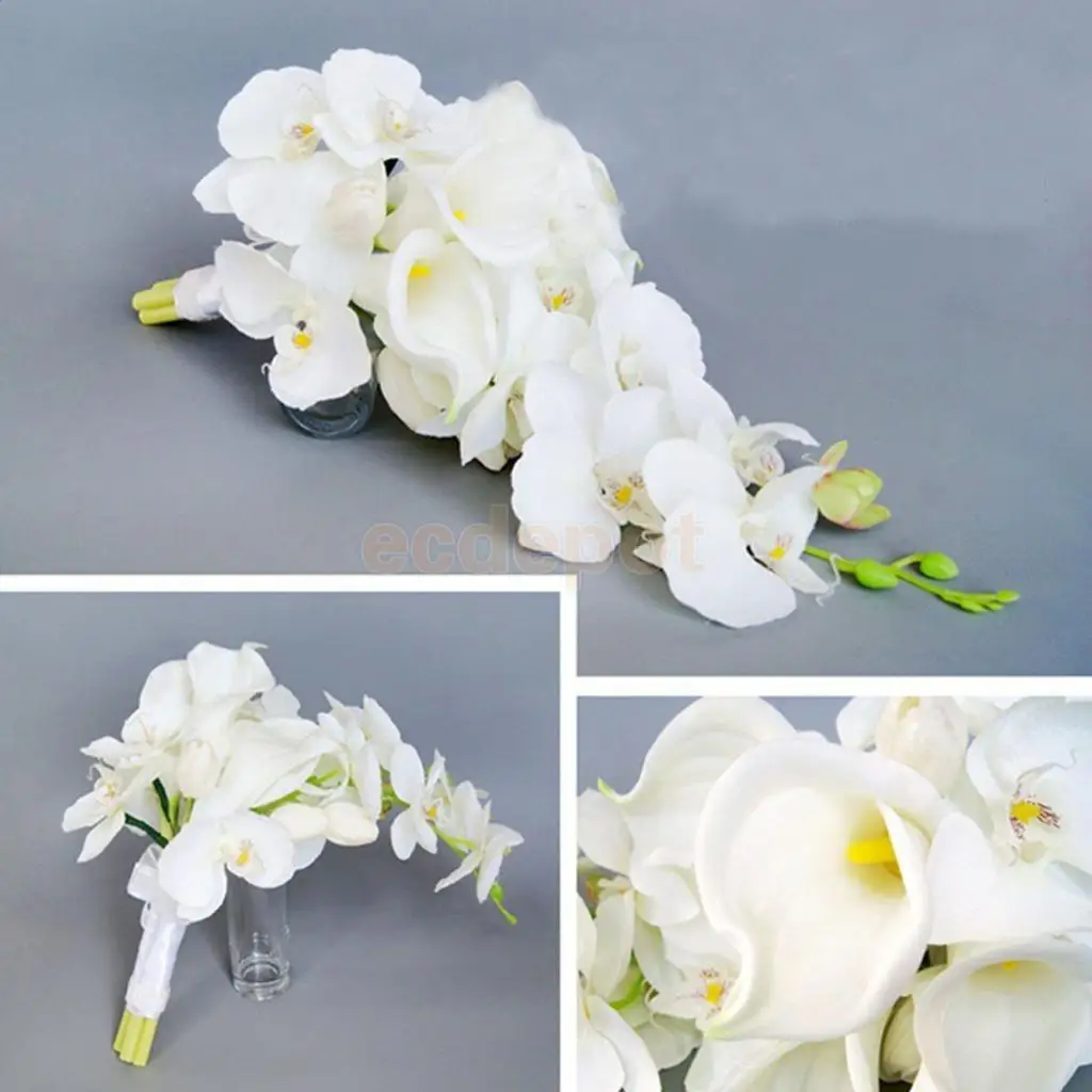 lily and orchid bouquet