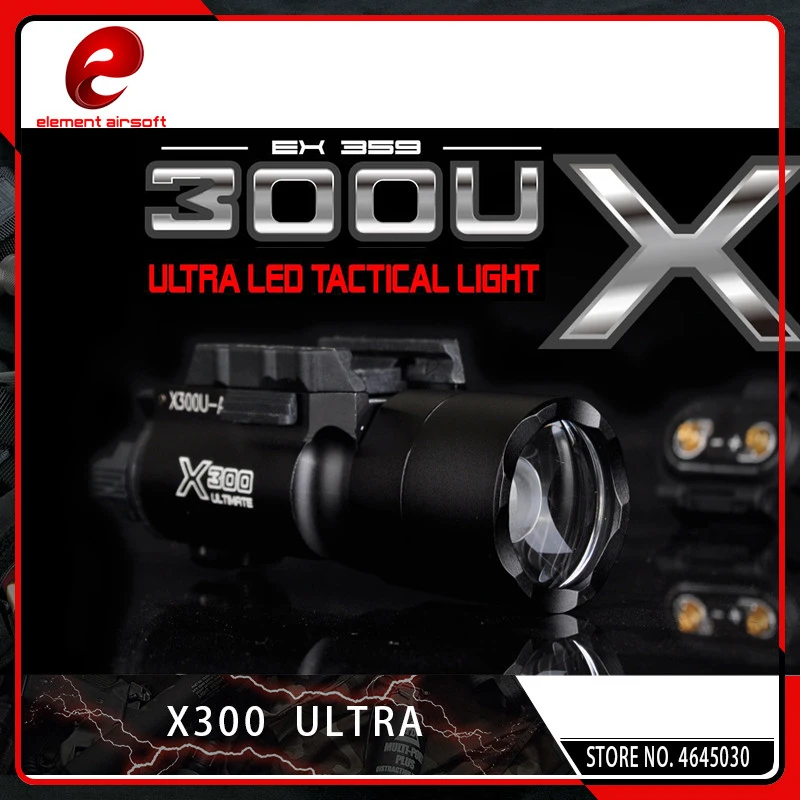 Element Airsoft Surefir X300 ультра фонарик для оружия пистолет светодиодный налобный фонарь