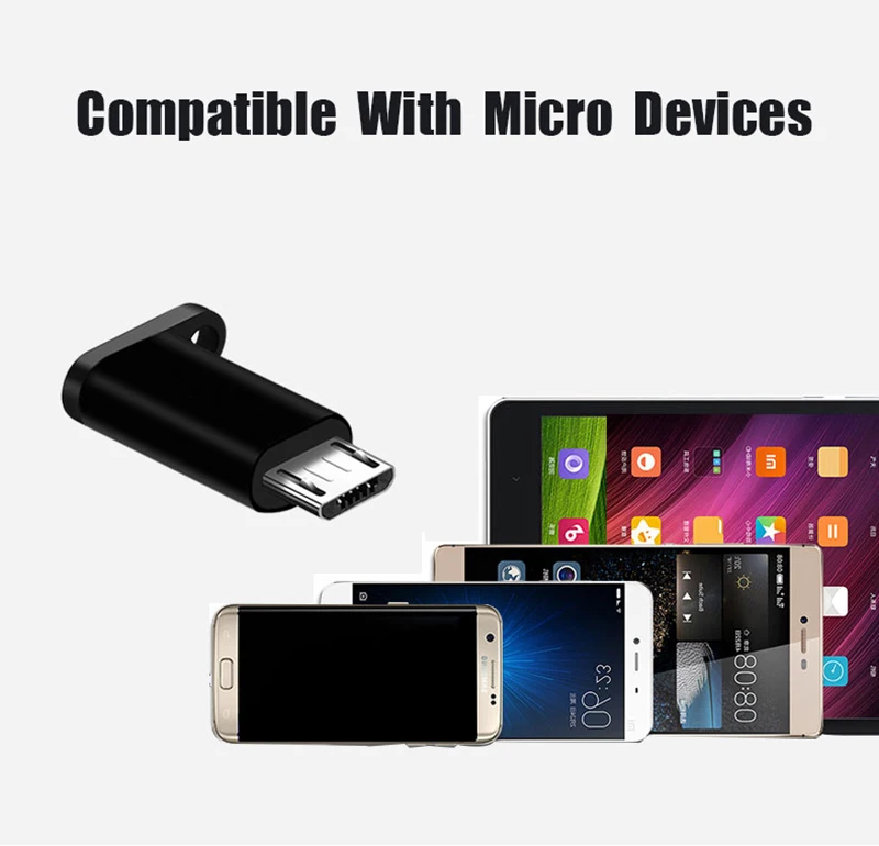 Thbelieve Type C Micro USB Adapter Charge Data Transfer USB C To Micro USB Adatores With Keychain USB-C Female To Micro Adaptor (4)