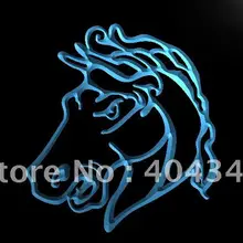 LB442-лошадь головной дисплей светодиодный неоновый свет вывеска домашний декор ремесла