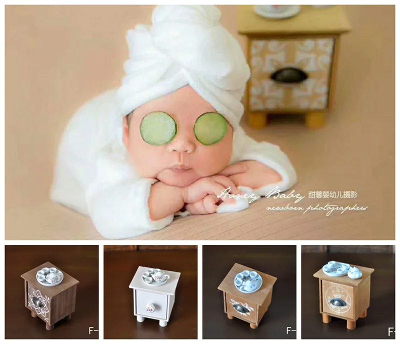 small tea table+ teapot +teacup newborn  photography  props infantile creative lovely shooting  hot-sell prop