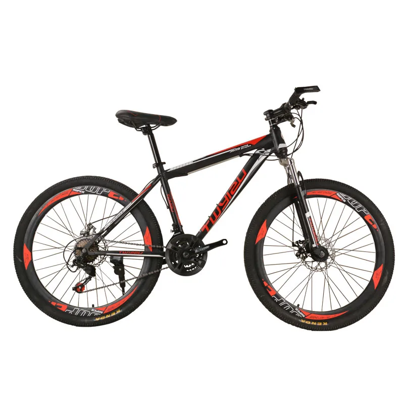 Горный велосипед 26 дюймов Сталь амортизацией 24-Скорость горные велосипеды переменной Скорость велосипеда - Цвет: Red