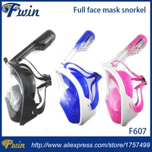 New Underwater Diving Mask Snorkel Set Swimming Gopro Camera Anti Fog Full Dry Snorkeling Full Face Mask Set Adult and Children