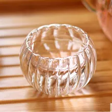 4 шт Тыква двухслойная стеклянная чашка, 35 мл теплоизоляционные чашки, термостойкая посуда, для дом, офис, бар чайный Ресторан