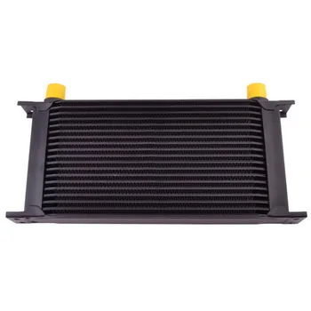 

19 Row 10AN Aluminum Universal Black Engine Oil Cooler Kit Transmission Cooler Racing Oil Cooler Raditor Kit