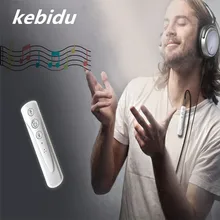 Kebidu Мини Портативный Перезаряжаемый Bluetooth приемник беспроводной музыкальный аудио адаптер 3,5 мм с микрофоном для автомобиля динамик наушники