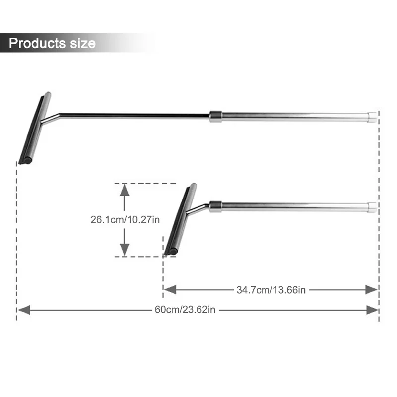 Нержавеющая сталь выдвижная стеклянная Ракель лезвие окна развертки Щетка стеклоочистителя домашний Автомобиль двойного назначения чистящий инструмент