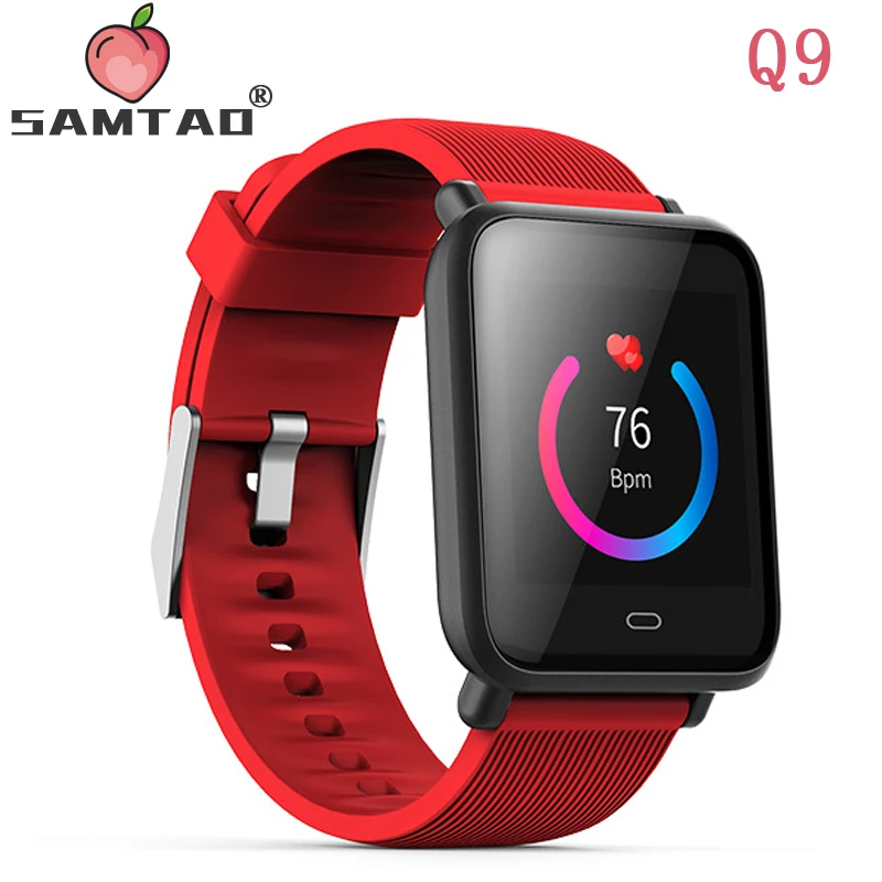 Q9 Смарт-часы крови Давление Heart Rate Monitor Спортивные Фитнес Trakcer часы Для мужчин