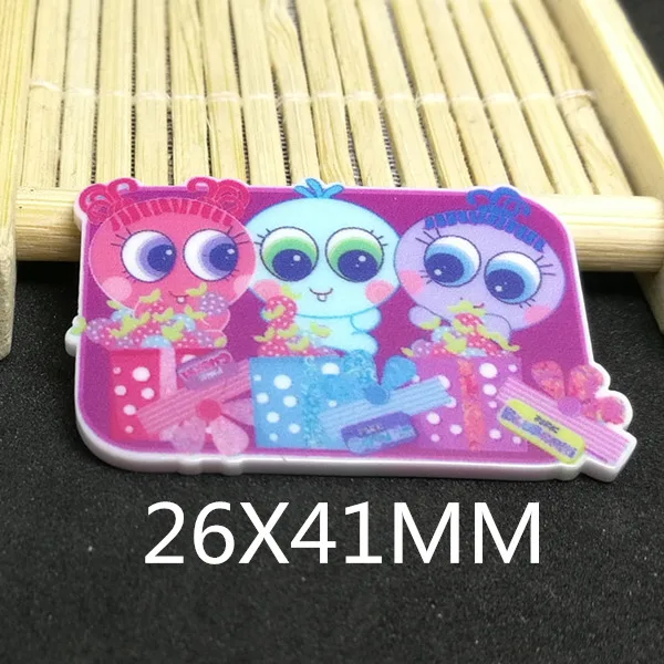 

Free shipping 50pcs/lot 26*41MM cartoon character craft planar resin