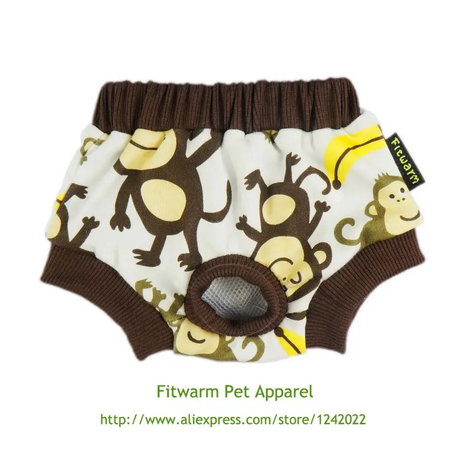 Fitwarm Очаровательная обезьянка моющаяся хлопковая собачья пеленка для домашних
