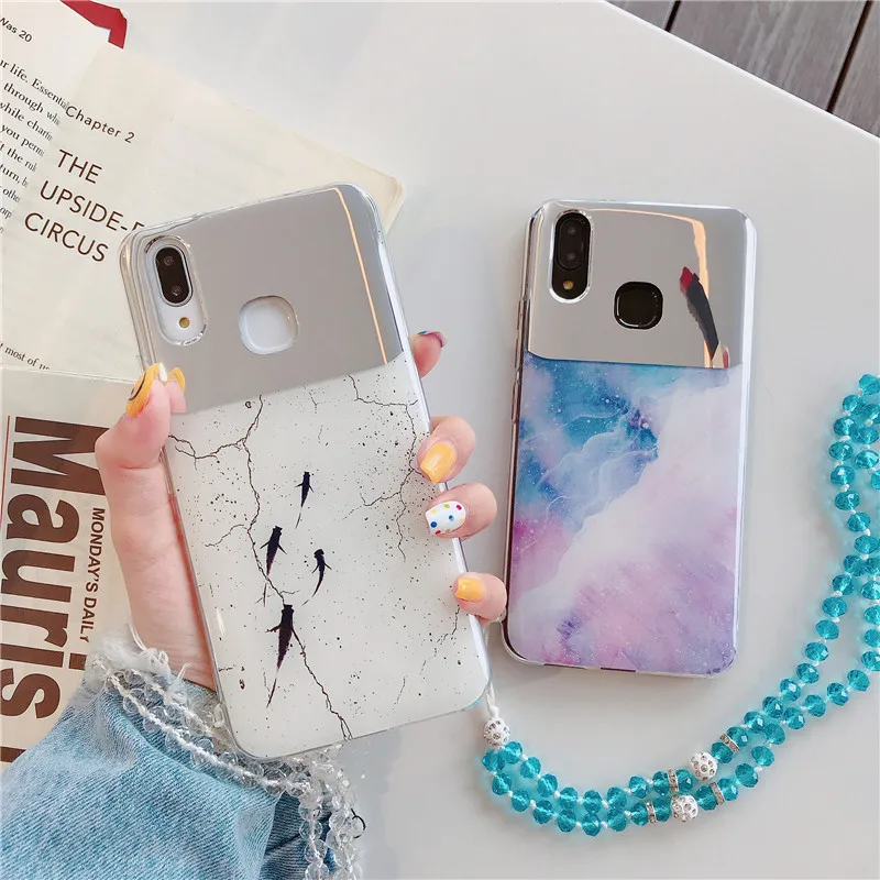 Чехол для телефона с мраморным Зеркалом Для Huawei P30 P20 Pro P10 P Smart Plus Nova 3 4 3i 3E 4E Mate 10 8