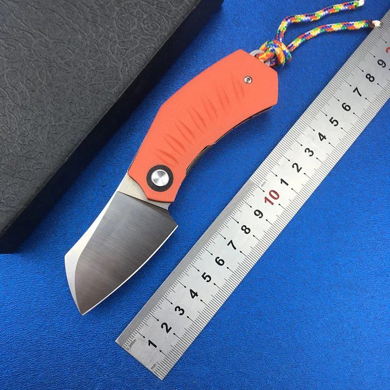 

LEMIFSHE L60 good quality folding knife 440C G10+Steel lining handle hunting survival camping knives pocket EDC practical tool