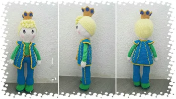 

crochet toys amigurumi doll prince boy mode number LS0046