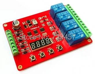 

FREE SHIPPING FRM04 / four multi function relay module / delay / lock / cycle / time / time relay