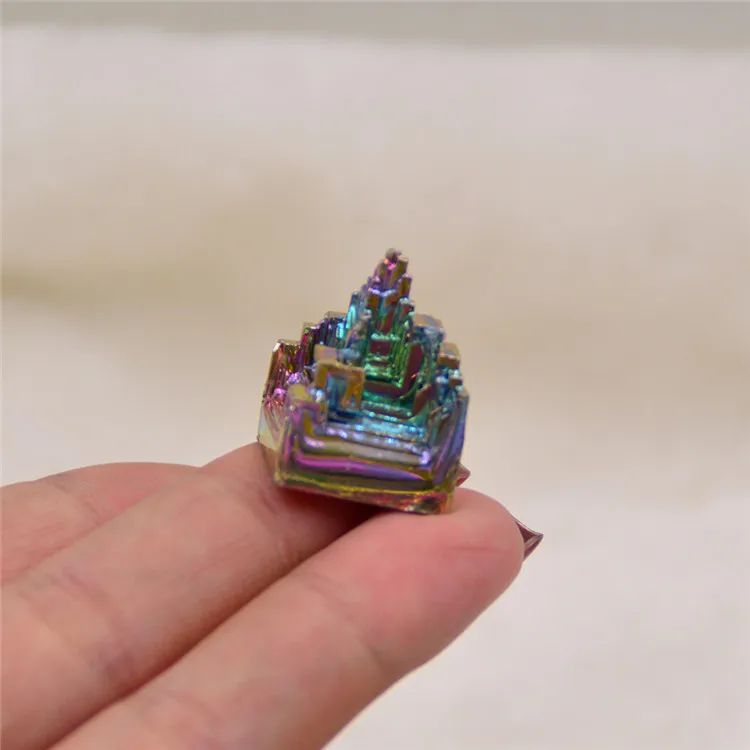 Красивый подарок натуральный Радужный Бисмут руды кварцевый кристалл как строительство целебный Декор 15 г-20 г