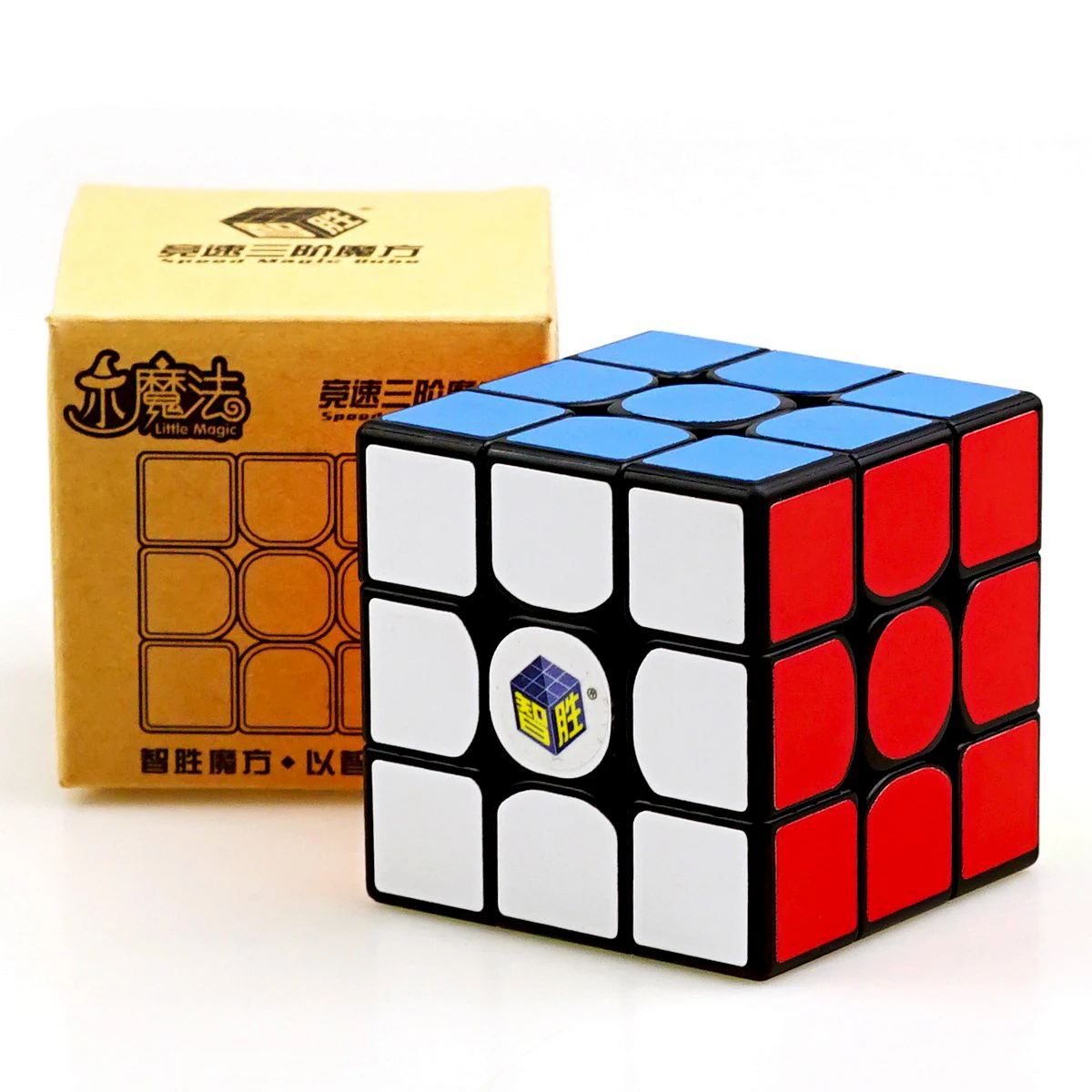 Yuxin Little Magic, 3x3x3, профессиональный кубик, 3х3, без наклеек, скоростные кубики, головоломка, развивающие игрушки, подарок, Cubo Magico - Цвет: BLACK