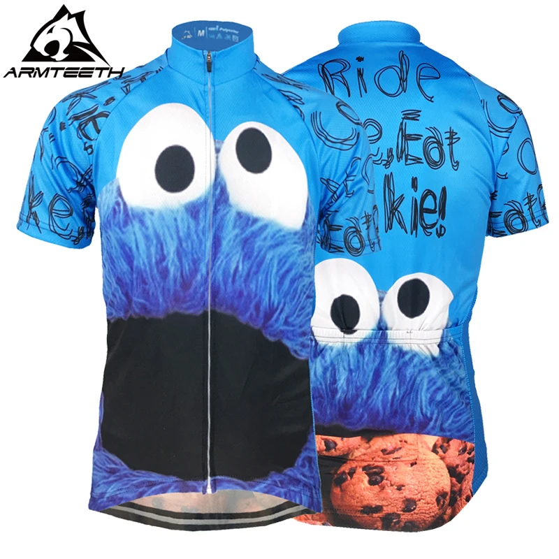 cookie monster bike jersey