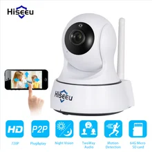 Mini HD Wireless IP Camera Wifi 720P Smart IR-Cut Night Vision Surveillance Onvif Network CCTV Security Camera wi-fi hiseeu FMA