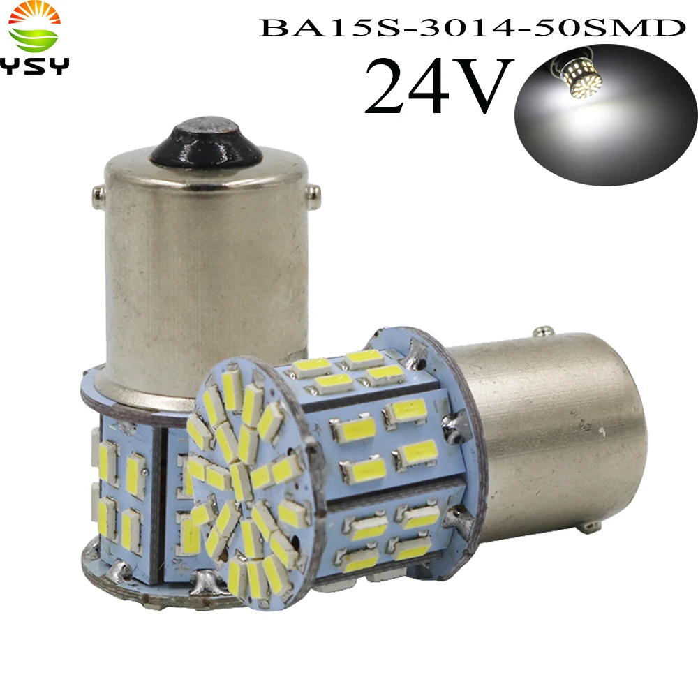 Автомобильные светодиодные лампы YSY 200X S25 P21w 1156 Ba15s 1157 Bay15d 3014 50 SMD для универсальных