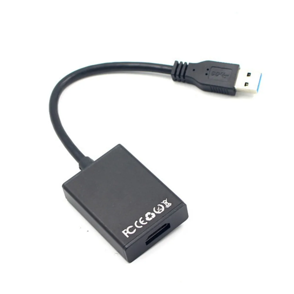 Внешняя линия преобразования видеокарты USB 3 0 в HDMI конвертер кабель дисплей
