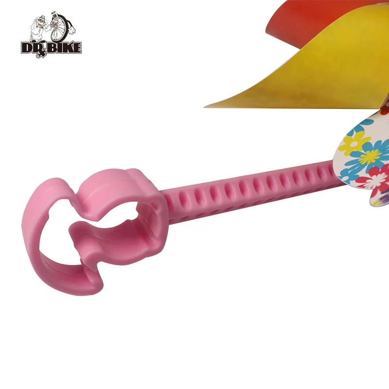 Drbike Plastic Flower Windmill Wind Toy Spinners for Baby Kids Children Bike Bicycle Decorate Toy