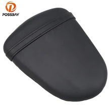 New Black Leather Motorcycle Rear Passenger Seat Covers Pillion Cushion Pad Softail For Suzuki GSX-R1000 K5 2005 2006 Motorbike цена New Black Leather Motorcycle Rear Passenger Seat Covers Pillion Cushion Pad Softail For Suzuki GSX-R1000 K5 2005 2006 Motorbike цены онлайн