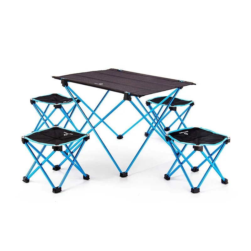 Portátil plegable DIY mesa escritorio Camping barbacoa senderismo viaje al aire libre Picnic 7075 aleación de aluminio Ultra ligero M L