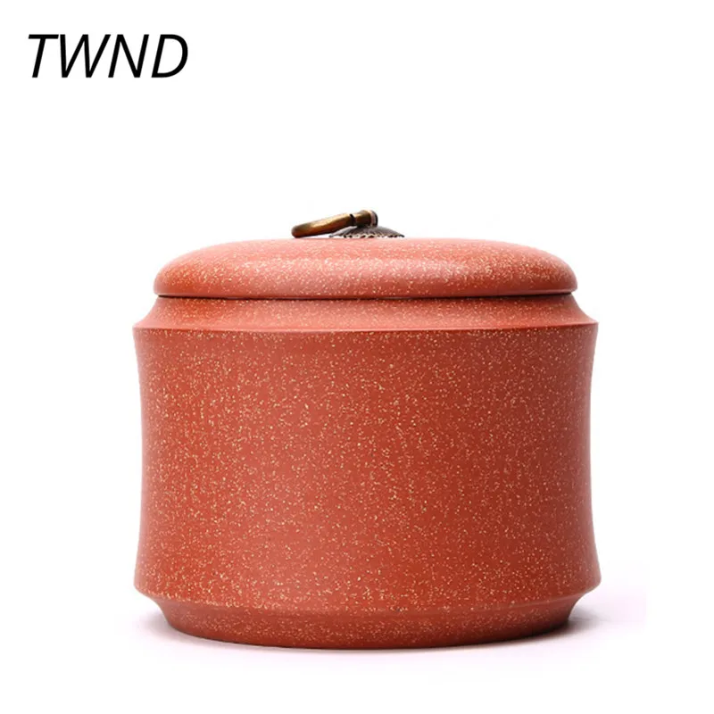 

Simple purple clay tea caddies manual small bucket creative teaware