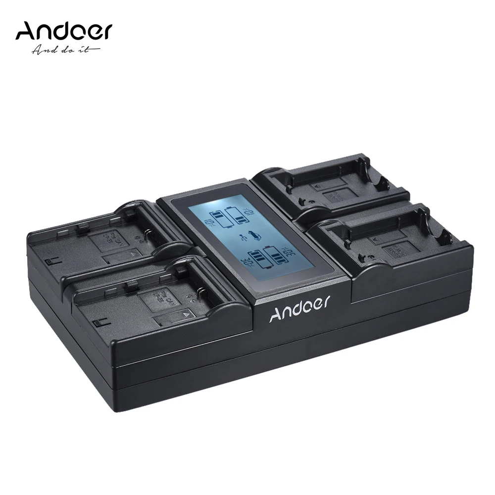 

Andoer LP-E6 LP-E6N NPFW50 NP-FW50 Digital Camera Battery Charger for Canon 5DIII 5DS 5DSR 6D 7DII 80D 70D for Sony a7 a7R etc