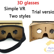 Очки виртуальной реальности Google Cardboard 3D очки VR Box Фильмы для iPhone 5 6 7 смартфонов