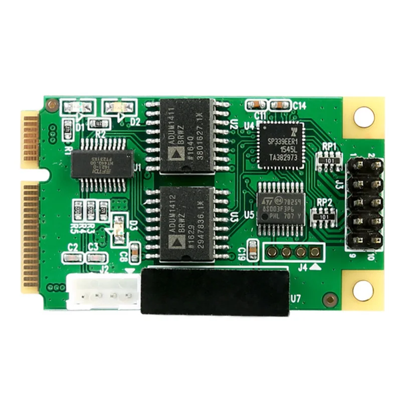  Mini PCIE USB zu RS422 RS485 RS232 COM Port Karte DB9 für Modem PDA GPS Bar Code Digitizer ISDN ter